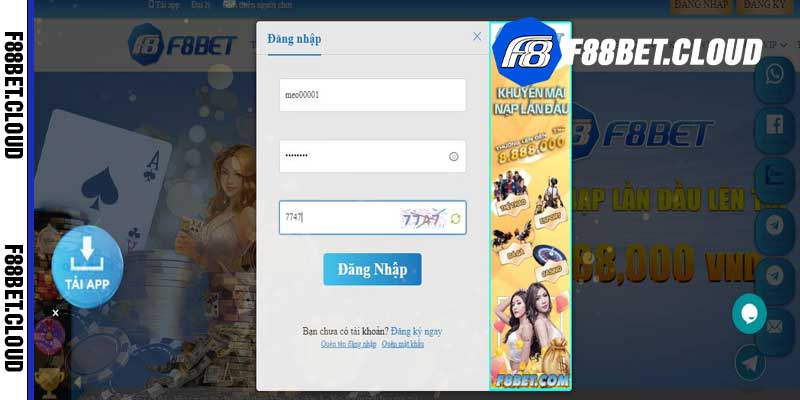 Cách đăng nhập F8bet